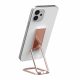 Stand metalic pliabil, prindere adeziva, compatibil telefoane si tablete PC, rose gold