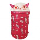 Cos pliabil cu capac si asamblare Pop Up pentru depozitare jucarii, Cute Cat 45 x 35 cm, 60 litri