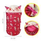 Cos pliabil cu capac si asamblare Pop Up pentru depozitare jucarii, Cute Cat 45 x 35 cm, 60 litri