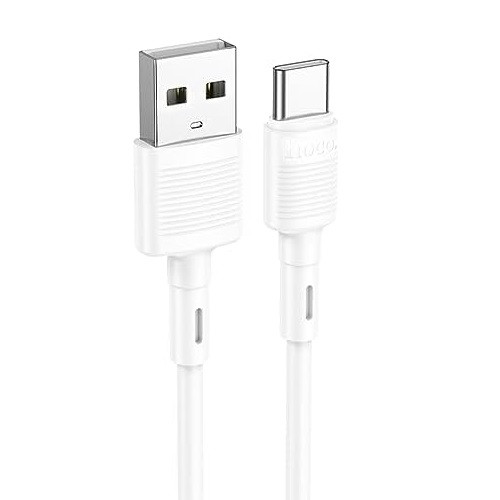 Cablu date si Incarcare Hoco X83, USB to Type-C (USB-C), 1 metru, 60W/3A, alb