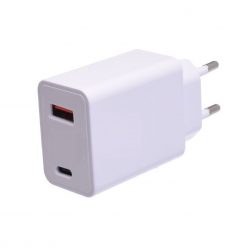   Incarcator telefon Type-C PD 5V/3A - 9V 2.2A + USB 2.5A, 20W, alb