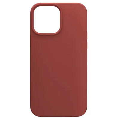 Husa Apple iPhone 13 Pro Max, Luxury Silicone, catifea in interior, rosu burgundy