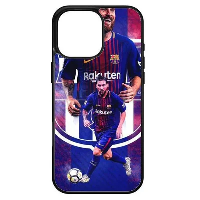 Husa protectie Apple iPhone 14 Pro, Colorful Aluminium TPU, design Messi 3