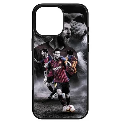 Husa protectie Apple iPhone 15 Pro, Colorful Aluminium TPU, design Messi 2