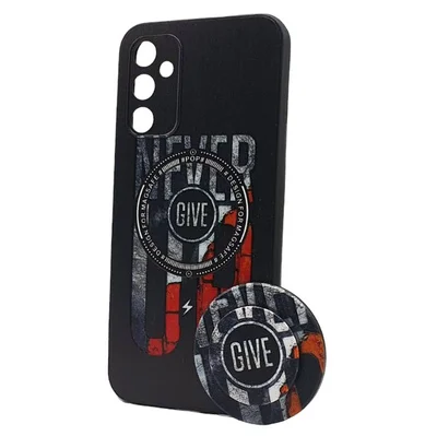 Husa Samsung Galaxy A13 4G, Boter Magsafe + MagPopsocket, Never Give Up