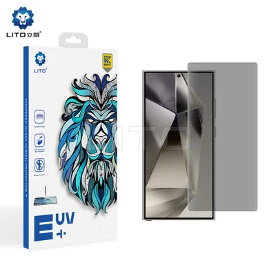 Folie de sticla Samsung Galaxy S23, UV Privacy Glass LITO, lipire cu adeziv, lampa UV inclusa