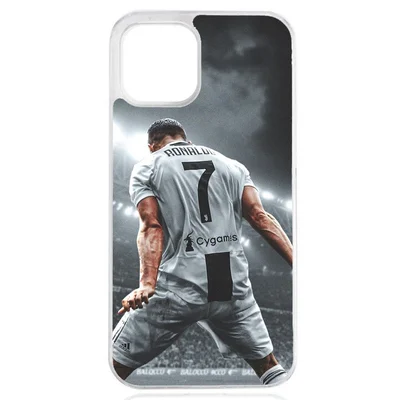 Husa iPhone 14 Pro, TPU flexibil, margini transparente, Ronaldo1