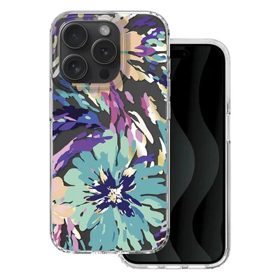 Husa Apple iPhone 15 Pro Max, IMD Print Case, TPU flexibil, transparent, Splash