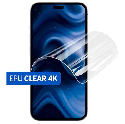 Folie EPU Apple iPhone 15 Plus, BYRY® Hydrogel, Clear 4K, ultra subtire, regenerabila