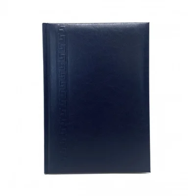 Agenda A5 nedatata Herlitz 9479810, 224 pagini, coperta buretata albastra petrol