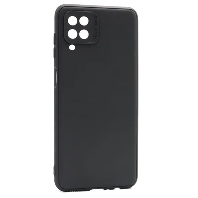 Husa Samsung Galaxy A12, Matt TPU My Choice, silicon moale, protectie camere, neagra