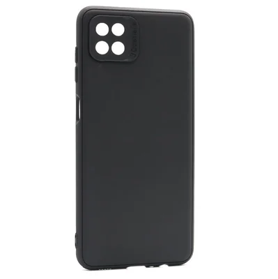 Husa Samsung Galaxy A22 5G, Matt TPU My Choice, silicon moale, protectie camere, neagra