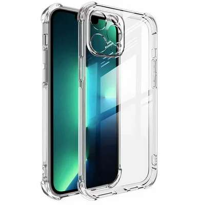 Husa Apple iPhone 14 Pro Max TPU transparent, intarituri in colturi, grosime 1,5 mm