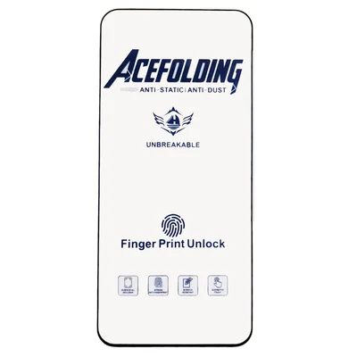Folie de sticla Samsung Galaxy S21, ACE Folding Full Glue, deblocare amprenta, margini negre
