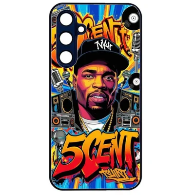 Husa Samsung Galaxy A35, Colorful Aluminium TPU, design 50Cent