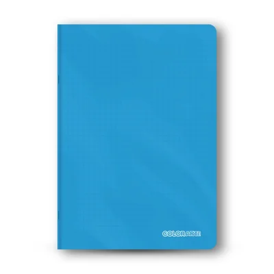 Caiet scolar A4 Colorarte, 60 file, matematica, coperta plastic albastra, 70g/mp