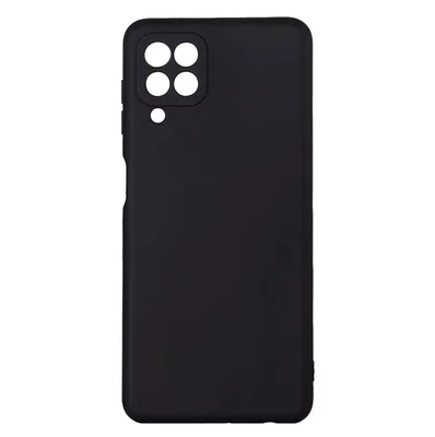Husa Samsung Galaxy A12, Luxury Silicone, catifea in interior, neagra