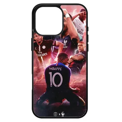 Husa protectie Apple iPhone 16, Colorful Aluminium TPU, design Mbappe 2