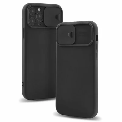 Husa Samsung Galaxy A03s / A02s, Slide TPU, silicon moale, flexibil, neagra