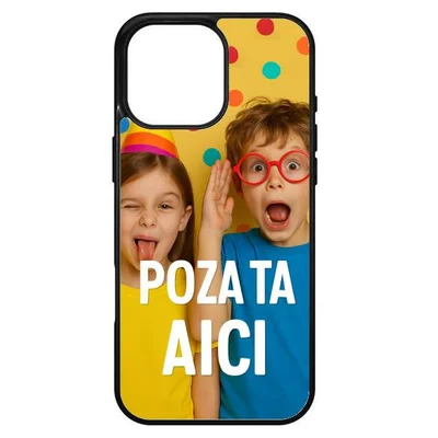 Husa Apple iPhone 16 Pro Max, Colorful Aluminium TPU, personalizata cu poza ta!