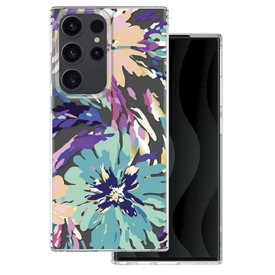Husa Samsung Galaxy S23 Ultra, IMD Print Case, TPU flexibil, transparent, Splash