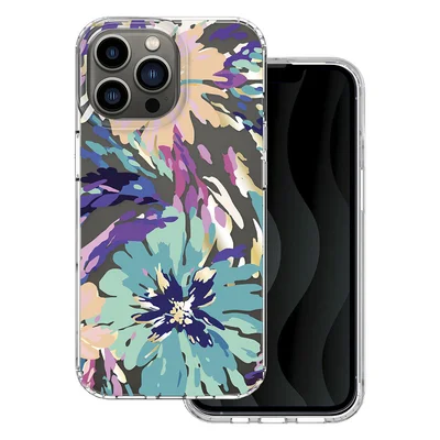 Husa Apple iPhone 13 Pro Max, IMD Print Case, TPU flexibil, transparent, Splash