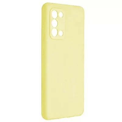 Husa Samsung Galaxy A03s / A02s, Luxury Silicone, catifea in interior, protectie camere, galbena