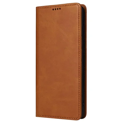 Husa Samsung Galaxy A17, Elegant Book Case, inchidere magnetica, maro