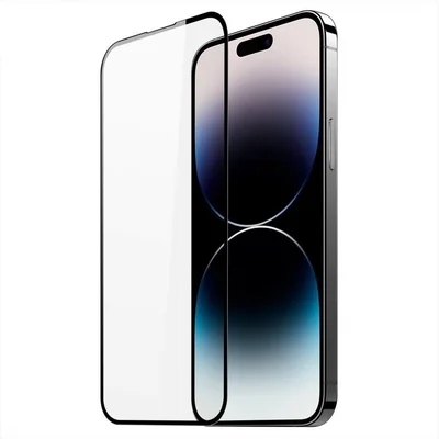 Folie de protectie Apple iPhone 15 Plus, Ceramic 9H Film, margini negre