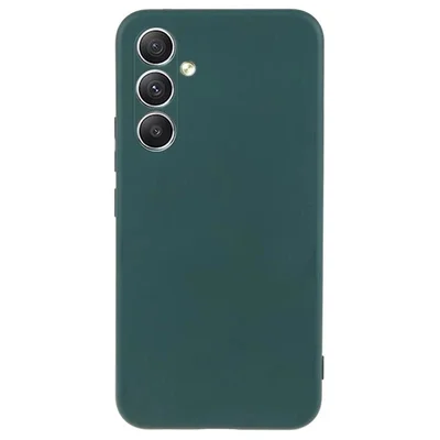 Husa Samsung Galaxy S25, Matt TPU, silicon moale, verde forrest