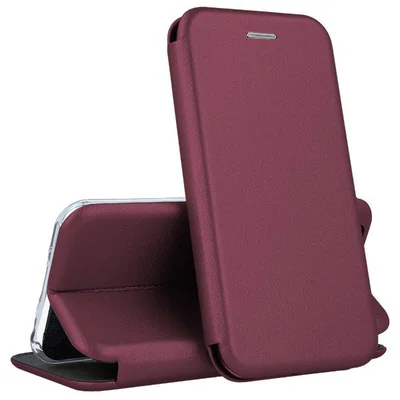 Husa protectie Oppo Reno13F 5G, Prestige Book, inchidere magnetica, burgundy