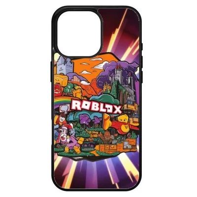 Husa protectie Apple iPhone 14 Plus, Colorful Aluminium TPU, design Roblox 2