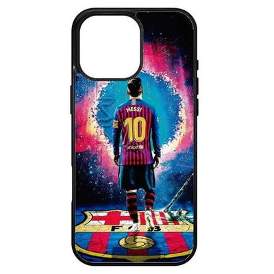 Husa protectie Apple iPhone 15 Plus, Colorful Aluminium TPU, design Messi 5