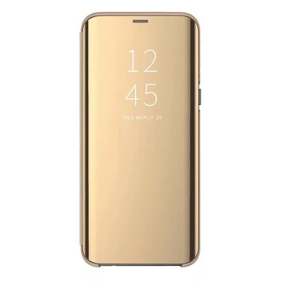 Husa Samsung Galaxy A41 Mirror Clear View, aurie