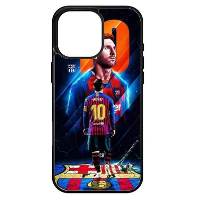 Husa protectie Apple iPhone 13, Colorful Aluminium TPU, design Messi 1