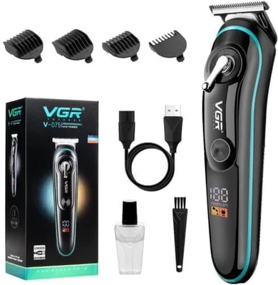 Aparat de tuns VGR V075, acumulator incorporat, afisaj LED
