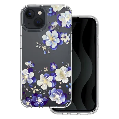 Husa Apple iPhone 16, IMD Print Case, TPU flexibil, transparent, Floral