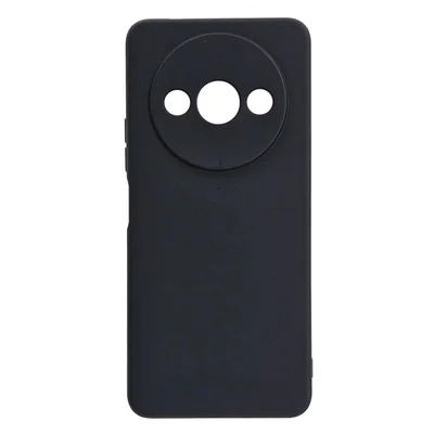 Husa protectie Xiaomi Redmi A3, Luxury Silicone, catifea in interior, protectie camere, neagra