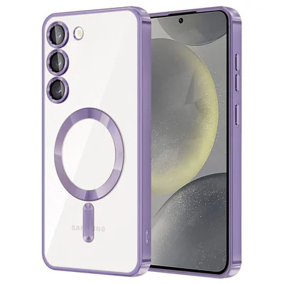 Husa Samsung Galaxy S23 Plus, Electroplating Magsafe TPU, protectie camera, mov