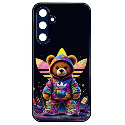 Husa Samsung Galaxy A15, Colorful Aluminium TPU, design Bear