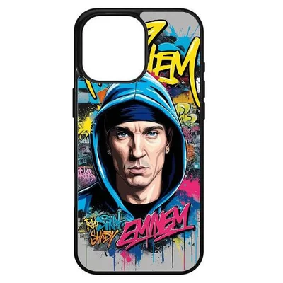 Husa protectie Apple iPhone 15 Pro, Colorful Aluminium TPU, design Eminem