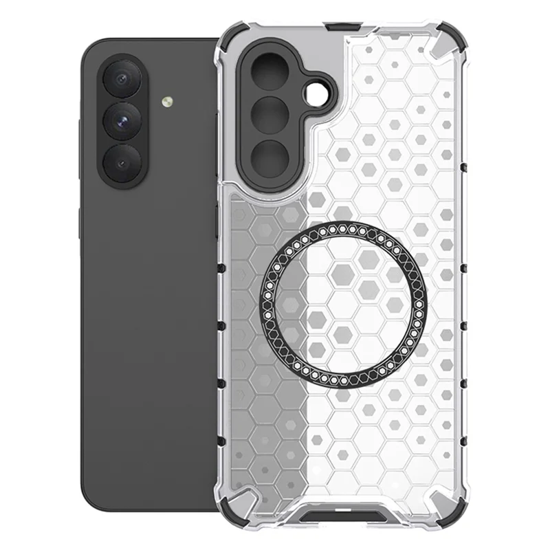 Husa HoneyComb » Samsung A16, Magnet MagCase, AntiDrOppo Corners, White