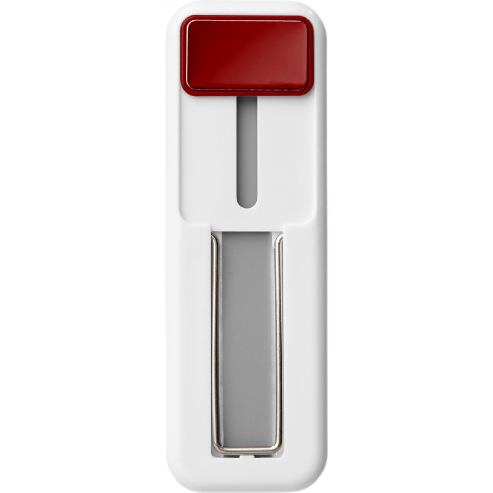 Suport universal pentru telefon, functie stand, alb/rosu 4