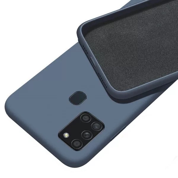 Husa Liquid Silicone Case pentru Apple iPhone 7/8, interior microfibra, gri inchis 2