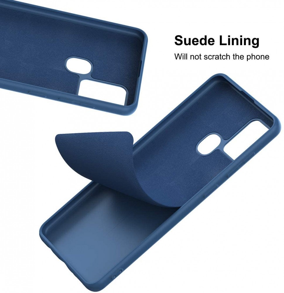 Husa Liquid Silicone Case pentru Apple iPhone 7/8, interior microfibra, gri inchis 3