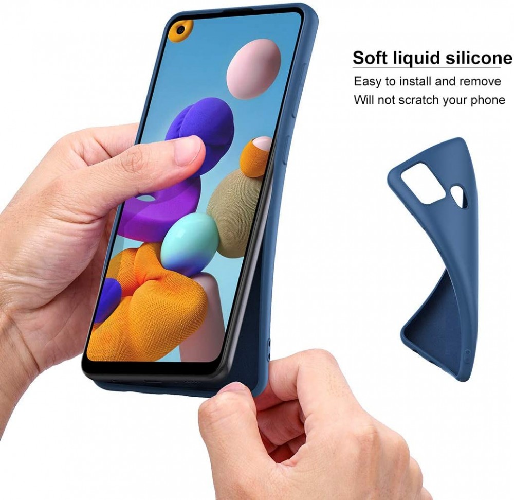 Husa Liquid Silicone Case pentru Apple iPhone 7/8, interior microfibra, gri inchis 4