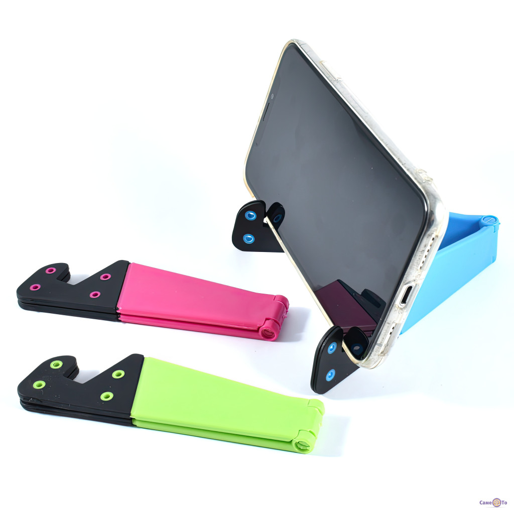 Suport pliabil telefon pentru birou, plastic,diverse culori 2