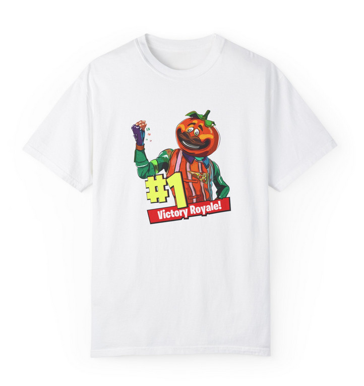 Tricou personalizat alb, copii/adulti, design Victory Royale 1, modal, diverse marimi 2