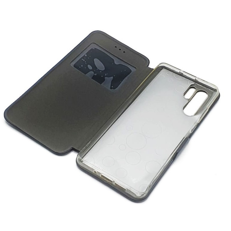 Husa cu fereastra Prestige pentru Huawei P30 Pro Prestige Book, inchidere magnetica, albastru inchis 3