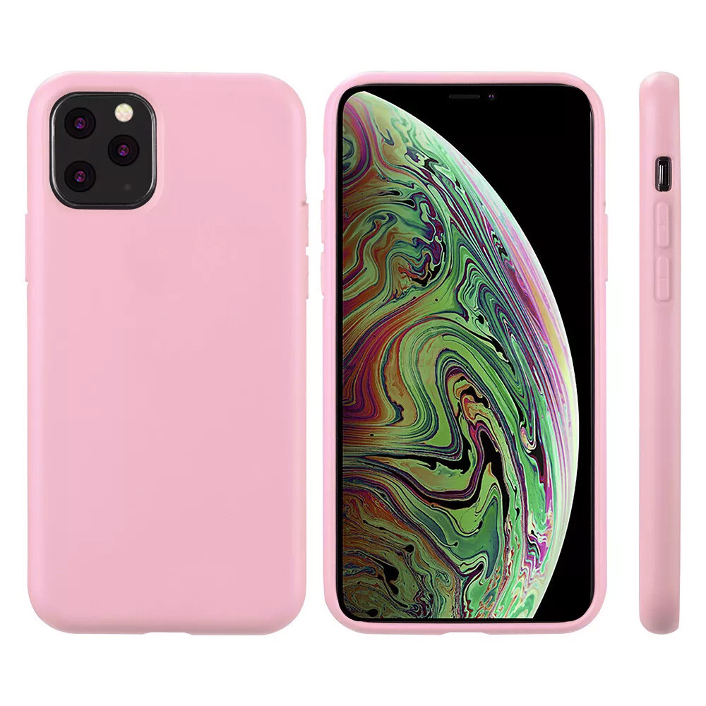 Husa Apple iPhone 11 Pro, Matt TPU, silicon moale, roz 2
